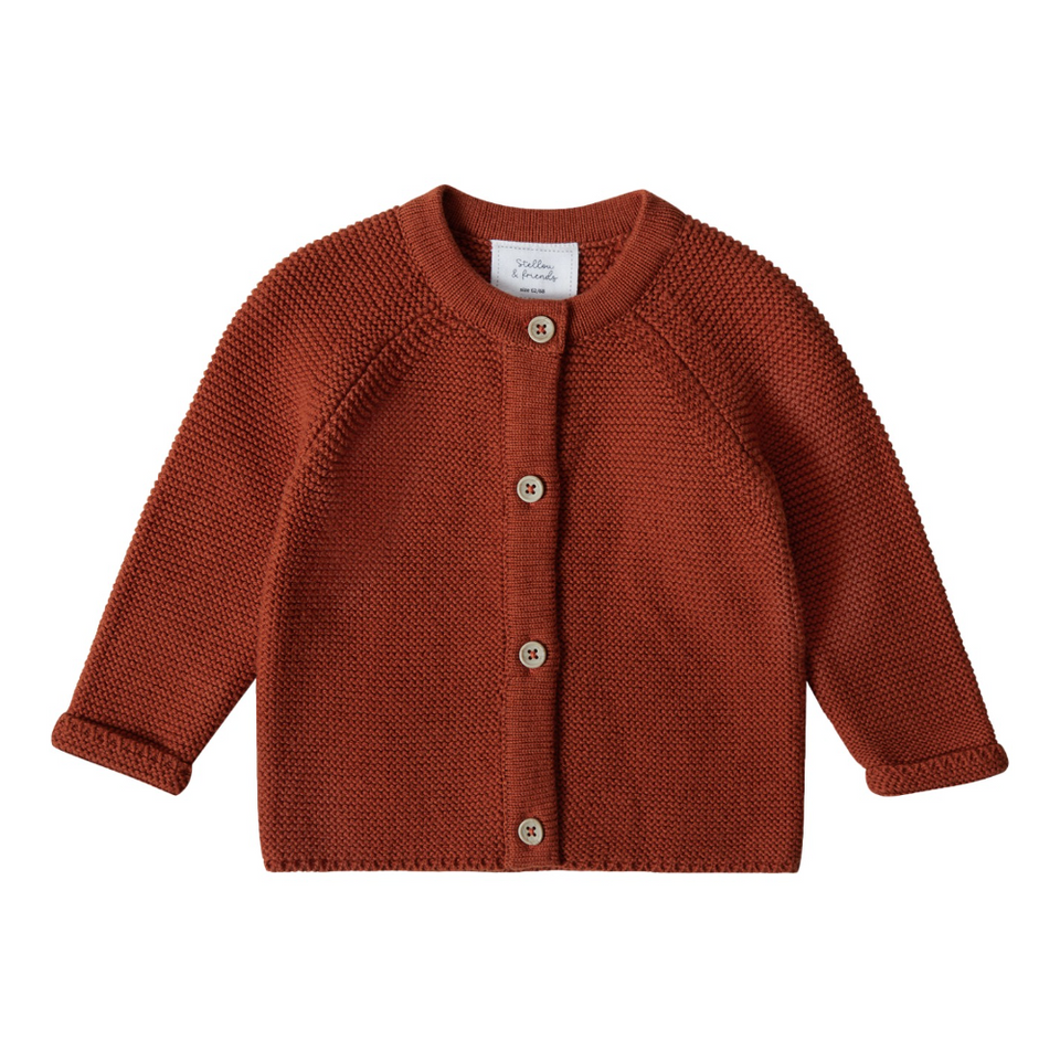 Stellou & Friends 100% Cotton Newborn, Baby and Toddler Cardigan Sweater