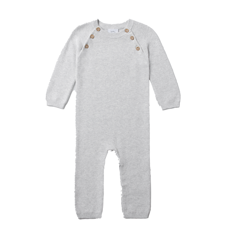 Newborn, Baby and Toddler 100% Cotton Long Sleeve Sweater Knit One-Pie ...