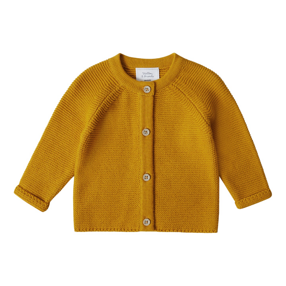 Stellou & Friends 100% Cotton Newborn, Baby and Toddler Cardigan Sweater