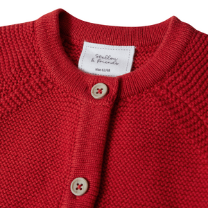 Newborn red hot sale cardigan