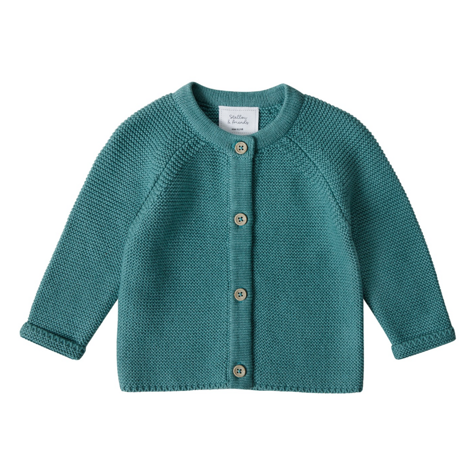 Stellou & Friends 100% Cotton Newborn, Baby and Toddler Cardigan Sweater